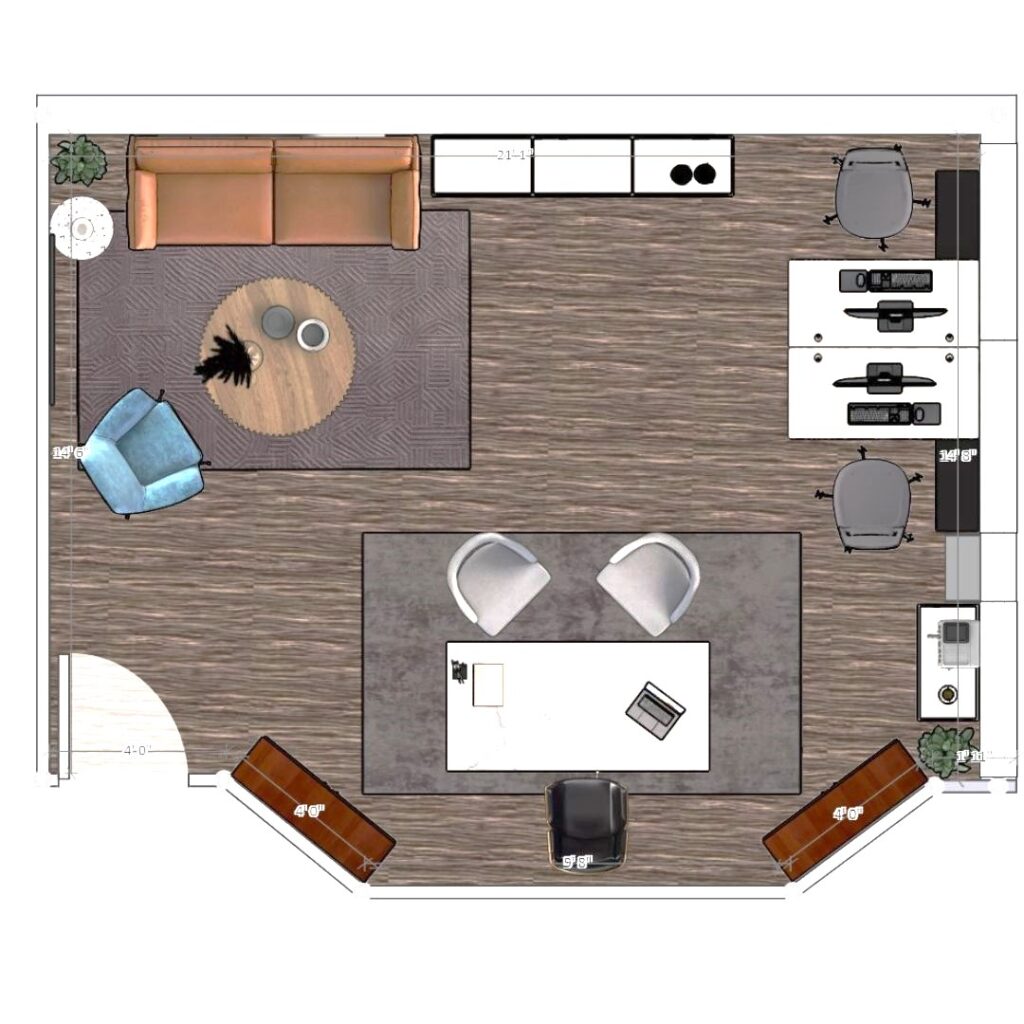 Floor plan for office