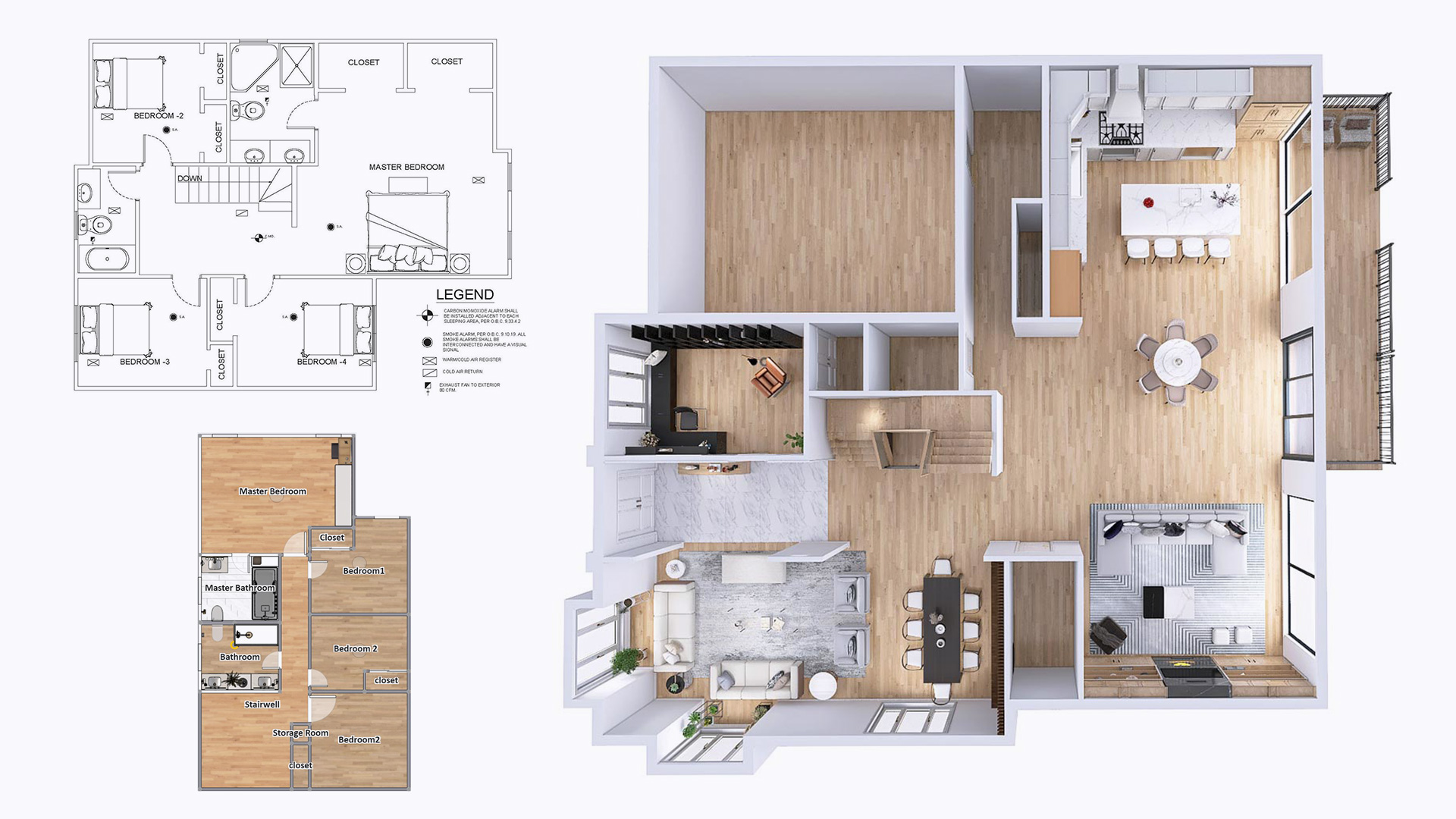 3D Floor Plans and Models of redesign