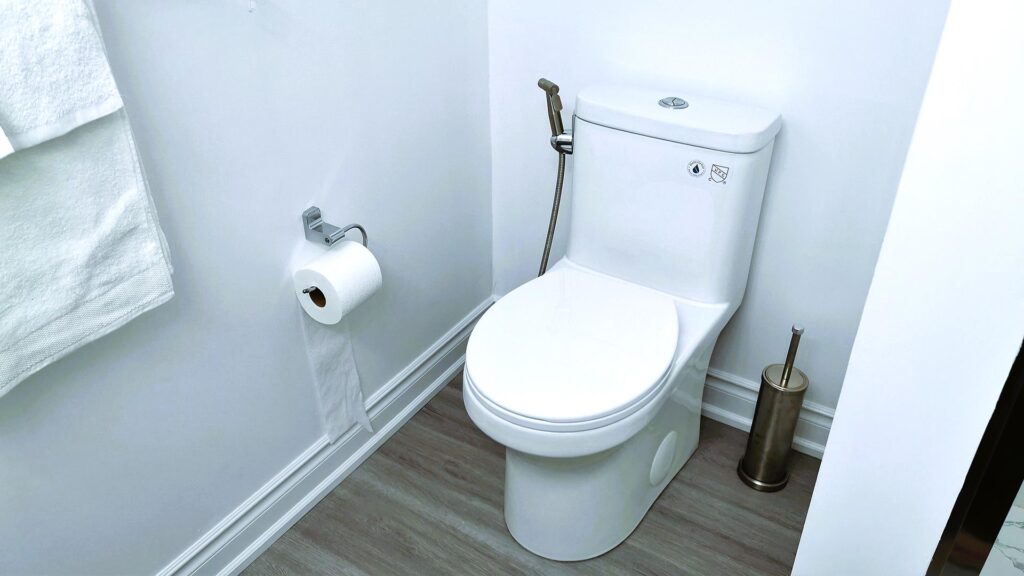 Toilet with Bidet attachment